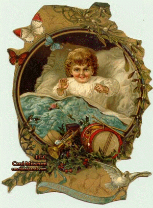 Early German Christmas Card, Vivian Krug Private Collection, Emotions Cards