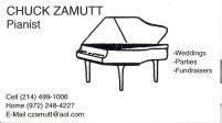 Chuck Zamut, Pianist, E-mail: czamutt@aol.com
